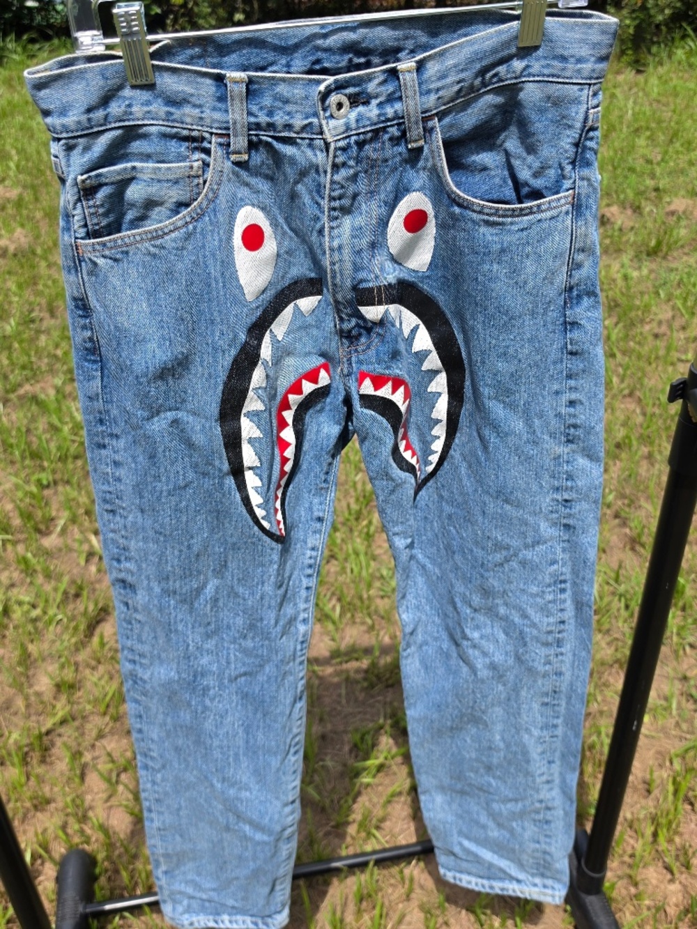 A Bathing Ape (BAPE) Men's Blue Jeans